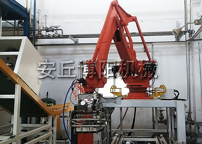 50kg尿素自動(dòng)拆包機(jī)器人的作業(yè)進(jìn)程是什么？